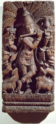 Krishna playing a flute